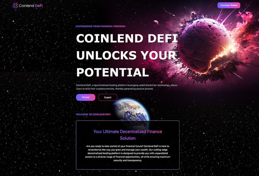 Coinlend DeFi Preview